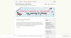 Desktop Screenshot of mamawantsasixpack.wordpress.com