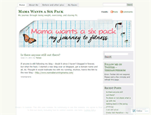 Tablet Screenshot of mamawantsasixpack.wordpress.com