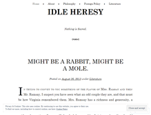Tablet Screenshot of idleheresy.wordpress.com