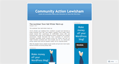 Desktop Screenshot of communityactionlewisham.wordpress.com