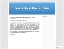 Tablet Screenshot of communityactionlewisham.wordpress.com