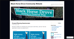 Desktop Screenshot of blackhorsedrove.wordpress.com