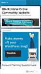 Mobile Screenshot of blackhorsedrove.wordpress.com