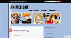 Desktop Screenshot of animefight.wordpress.com