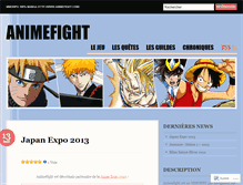 Tablet Screenshot of animefight.wordpress.com