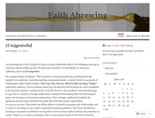 Tablet Screenshot of faithabrewing.wordpress.com