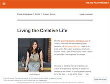 Tablet Screenshot of goplayproject.wordpress.com