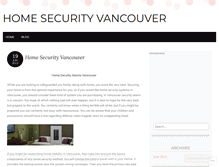 Tablet Screenshot of homesecurityvancouverblog1.wordpress.com