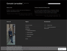 Tablet Screenshot of gonzalolarrazabal.wordpress.com