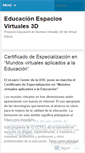 Mobile Screenshot of educacionmetaverso.wordpress.com