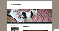 Desktop Screenshot of aktivmedhund.wordpress.com
