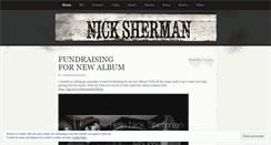 Desktop Screenshot of nickshermanmusic.wordpress.com