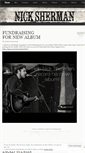 Mobile Screenshot of nickshermanmusic.wordpress.com