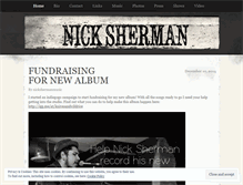 Tablet Screenshot of nickshermanmusic.wordpress.com