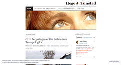 Desktop Screenshot of hegetunstad.wordpress.com