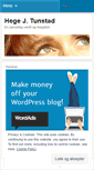 Mobile Screenshot of hegetunstad.wordpress.com