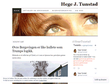 Tablet Screenshot of hegetunstad.wordpress.com