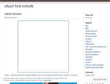 Tablet Screenshot of crashtestmoron.wordpress.com