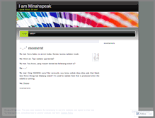 Tablet Screenshot of minahspeak.wordpress.com