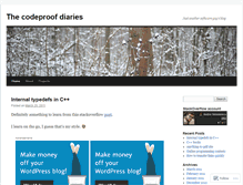 Tablet Screenshot of codeproof.wordpress.com