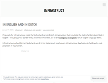 Tablet Screenshot of infrastruct.wordpress.com