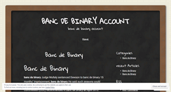 Desktop Screenshot of fr.bancdebinaryaccount.wordpress.com