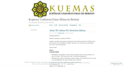 Desktop Screenshot of kuemas.wordpress.com