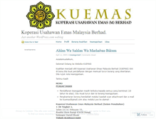Tablet Screenshot of kuemas.wordpress.com