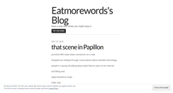 Desktop Screenshot of eatmorewords.wordpress.com