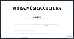 Desktop Screenshot of modamusicacultura.wordpress.com