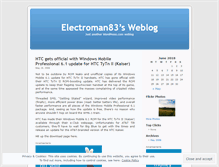 Tablet Screenshot of electroman83.wordpress.com