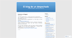 Desktop Screenshot of despechado.wordpress.com