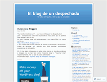 Tablet Screenshot of despechado.wordpress.com