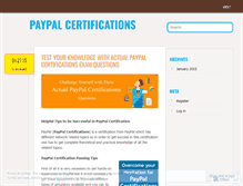 Tablet Screenshot of paypalcertifications.wordpress.com