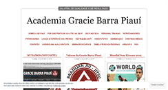 Desktop Screenshot of graciebarrapiaui.wordpress.com