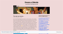 Desktop Screenshot of dreamsofmerida.wordpress.com