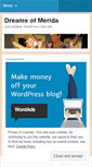Mobile Screenshot of dreamsofmerida.wordpress.com