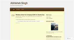 Desktop Screenshot of abhilekh.wordpress.com