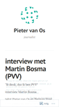 Mobile Screenshot of pietervanos.wordpress.com