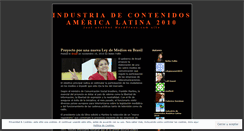 Desktop Screenshot of icamericalatina2010.wordpress.com