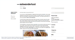Desktop Screenshot of eatwanderlust.wordpress.com