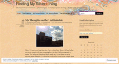 Desktop Screenshot of findingthesilverlining.wordpress.com