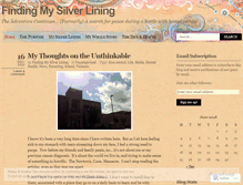 Tablet Screenshot of findingthesilverlining.wordpress.com