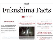 Tablet Screenshot of fukushima8facts.wordpress.com