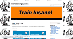 Desktop Screenshot of insanetrainingsystems.wordpress.com