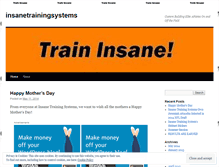 Tablet Screenshot of insanetrainingsystems.wordpress.com