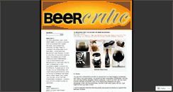 Desktop Screenshot of beercritic.wordpress.com