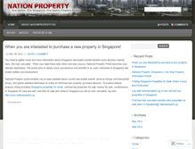 Tablet Screenshot of nationproperty.wordpress.com