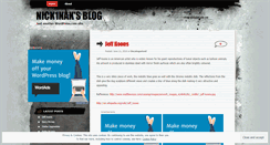 Desktop Screenshot of nick1nak.wordpress.com