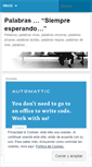 Mobile Screenshot of palabras.wordpress.com